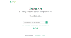 Desktop Screenshot of khron.net